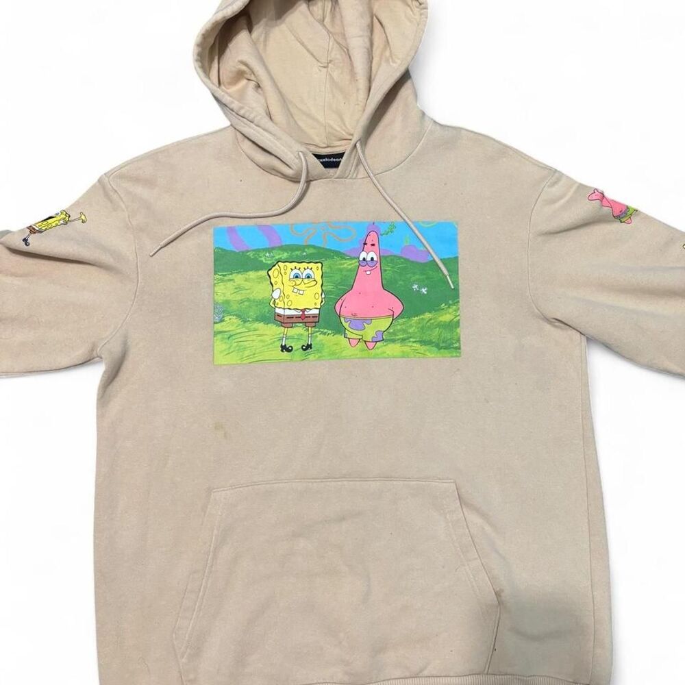 Nickelodeon Men's Cream and Tan Hoodie